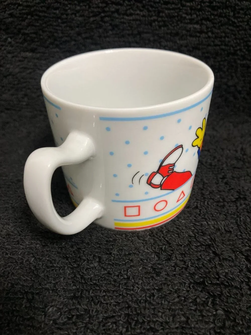 Vintage Sesame Street Bert and Ernie White Porcelain Mug